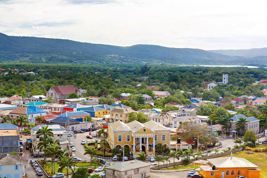 Falmouth port in Jamaica island