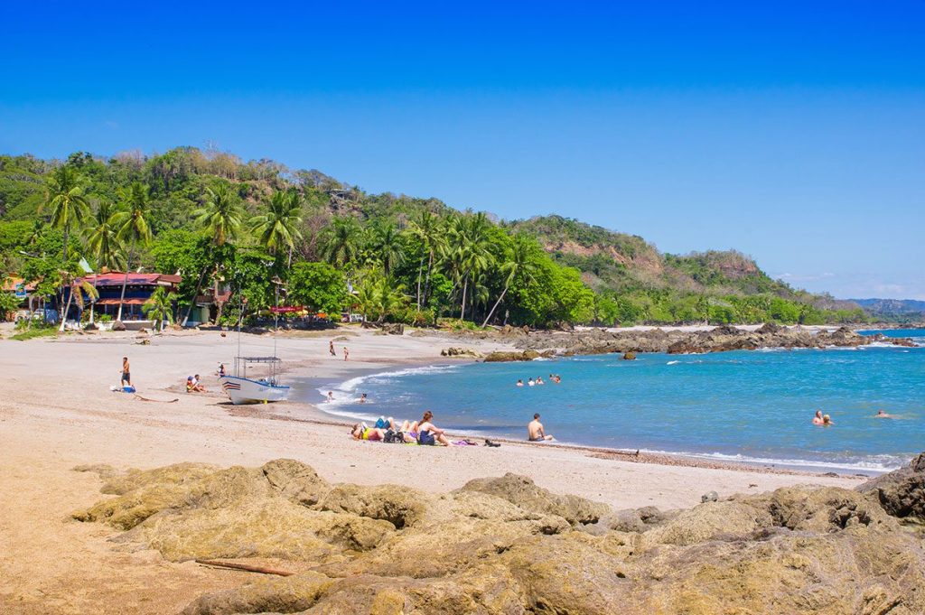 Playa Montezuma's blue waters in Costa Rica.