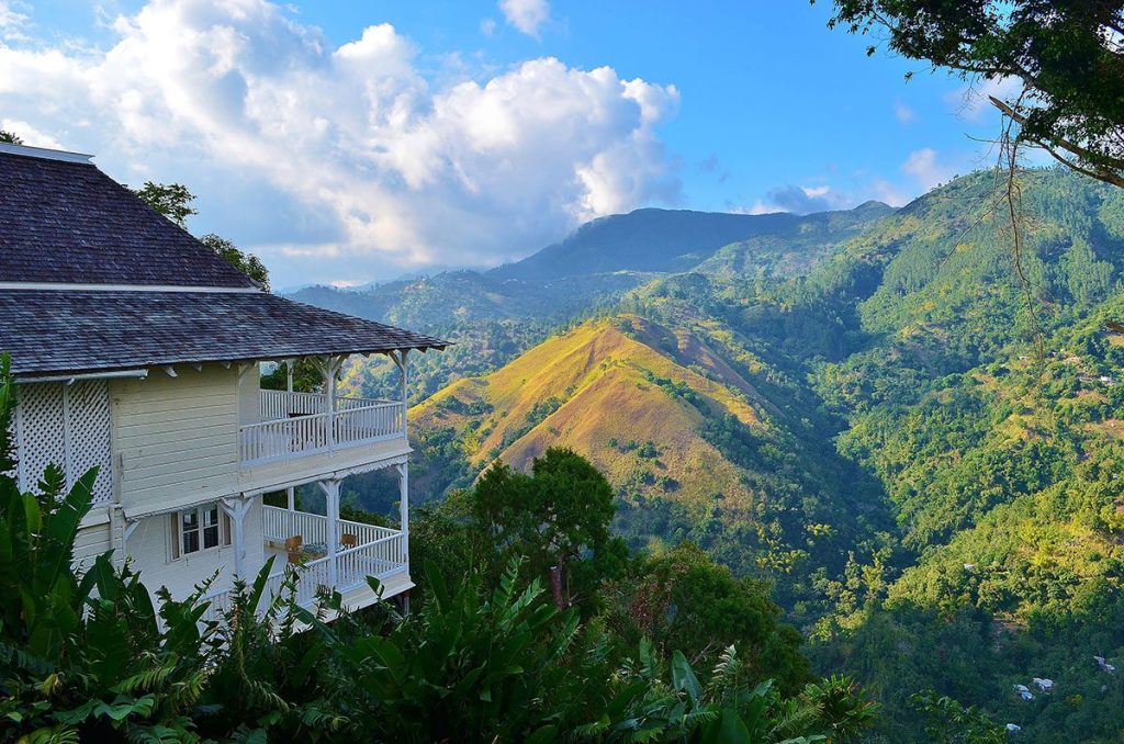 Blue Mountains landscape in Jamaica