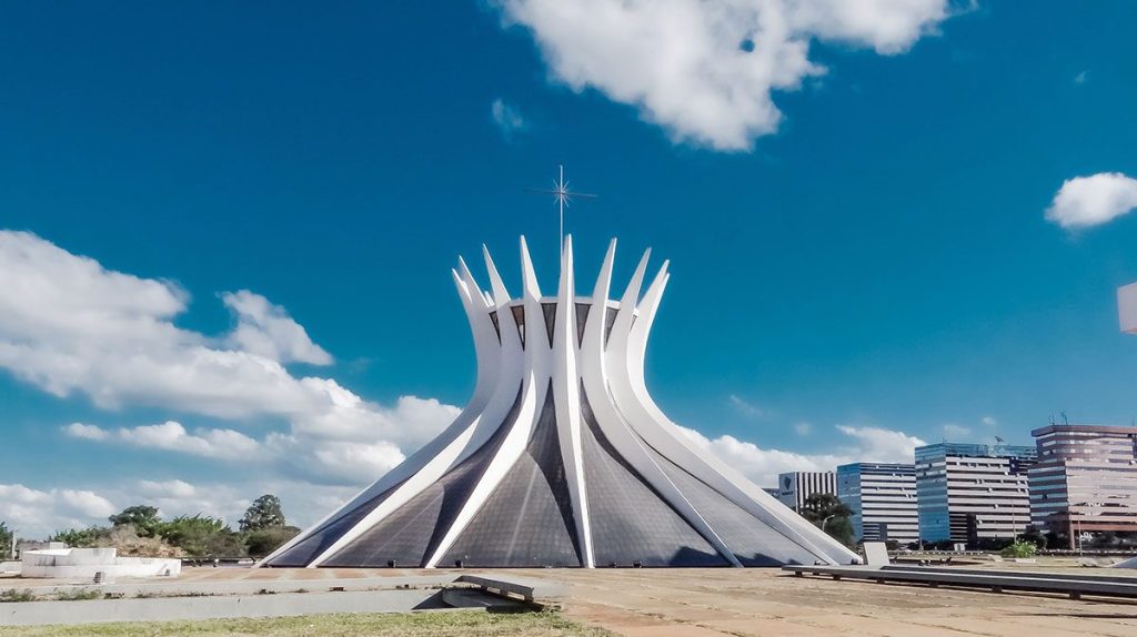 The Metropolitan Cathedral of Brasília, Brazil.