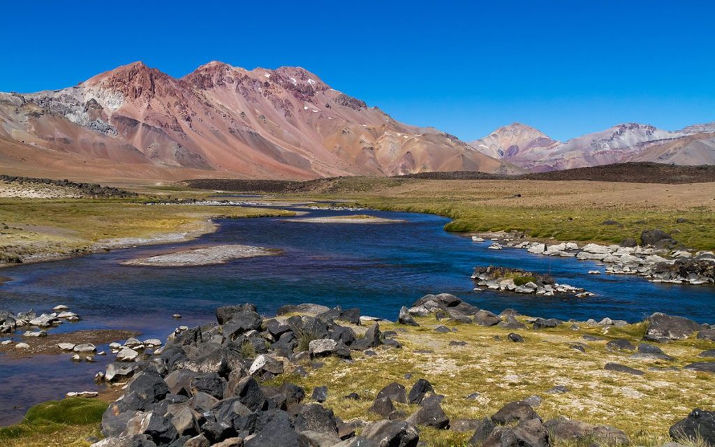 Andes Mountain Range in Mendoza, Argentina