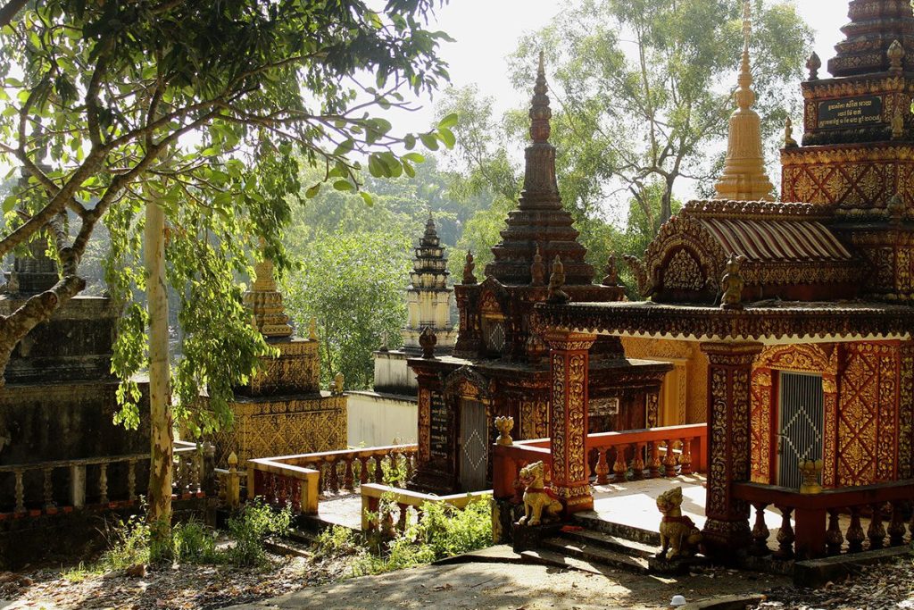 Wat IntNhean, also known as Wat Krom, in Sihanoukville, Cambodia