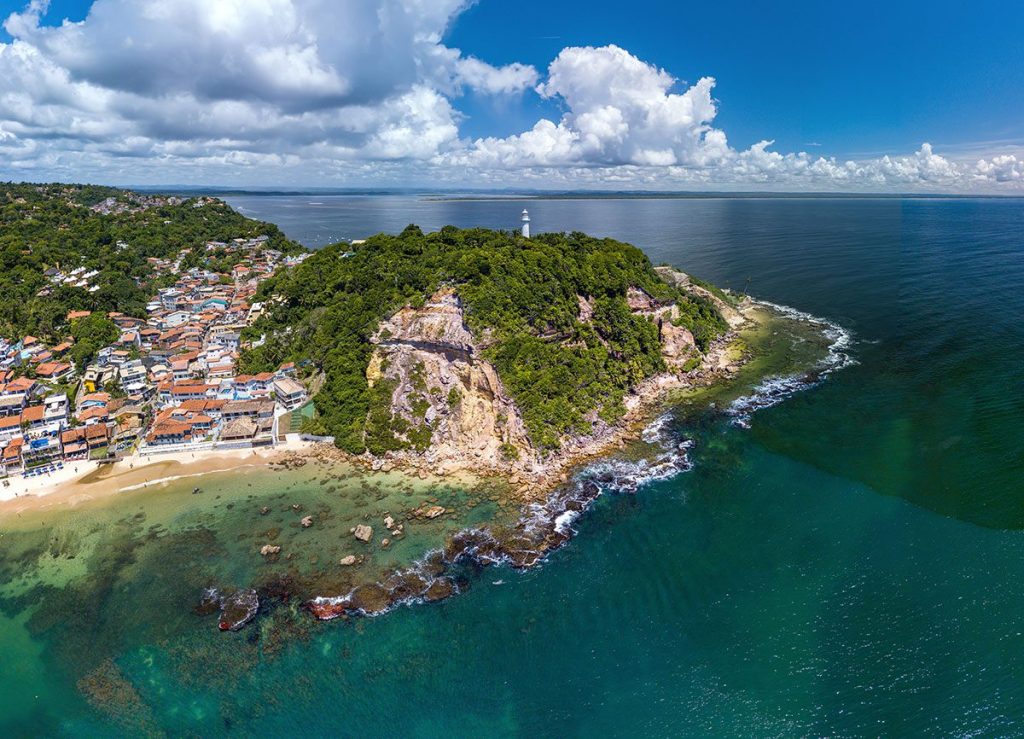 Morro de Sao Paulo Beach on Tinhare Island, Brazil.
