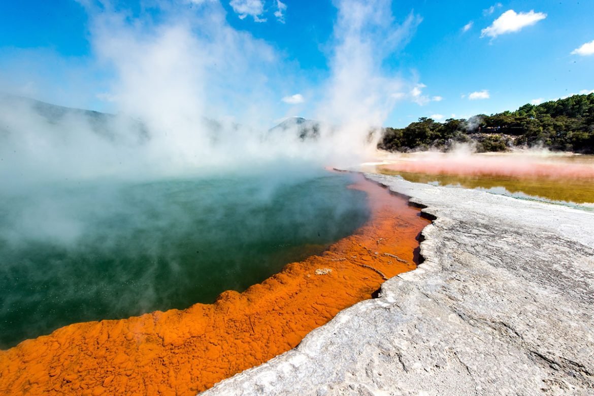 Wai o Tapu in New Zealand, the volcanic wonderland