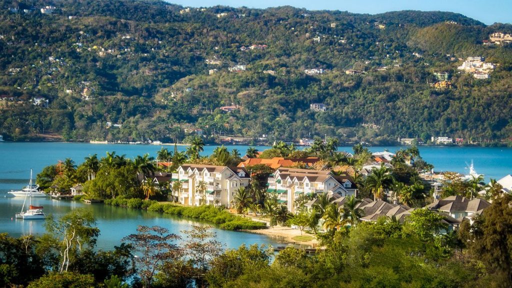 Panoramic view of Montego Bay, Jamaica
