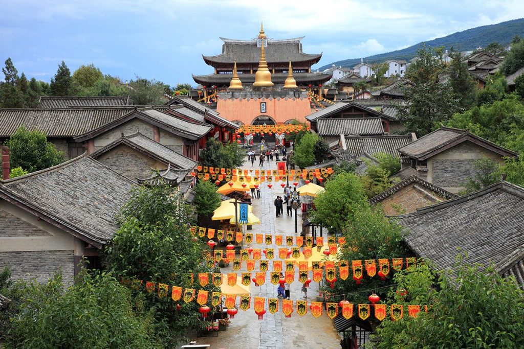 Rebuilt Song dynasty town in Dali, Yunnan, China