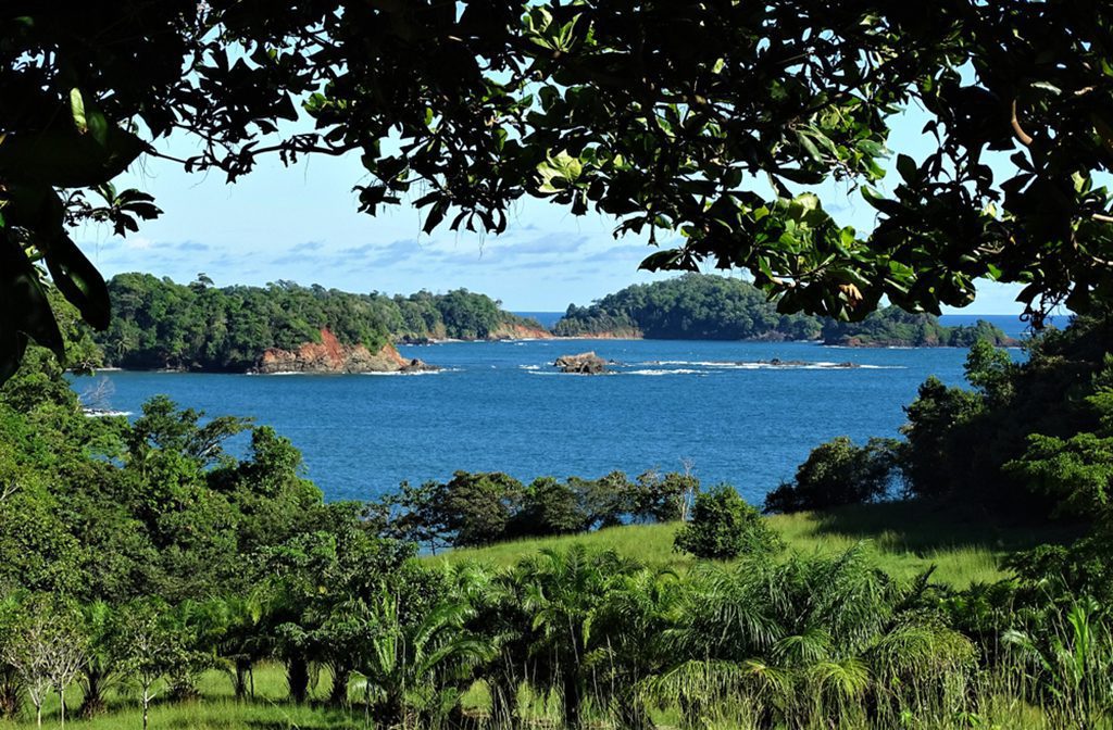 View of the National Park Golfo Chiriqui on Parida Island, Panama by Stika