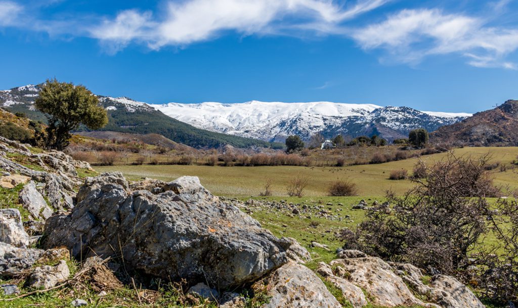 Beautiful landscape of Sierra Nevada National Park in Spain