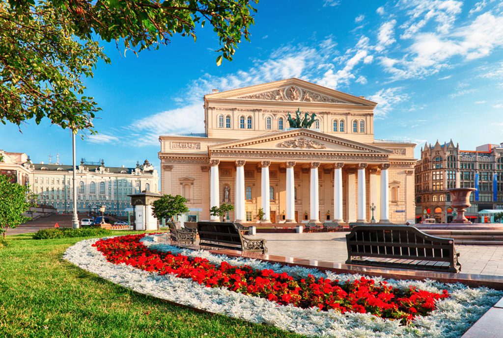 Bolshoi Theater in Moscow, Russia.