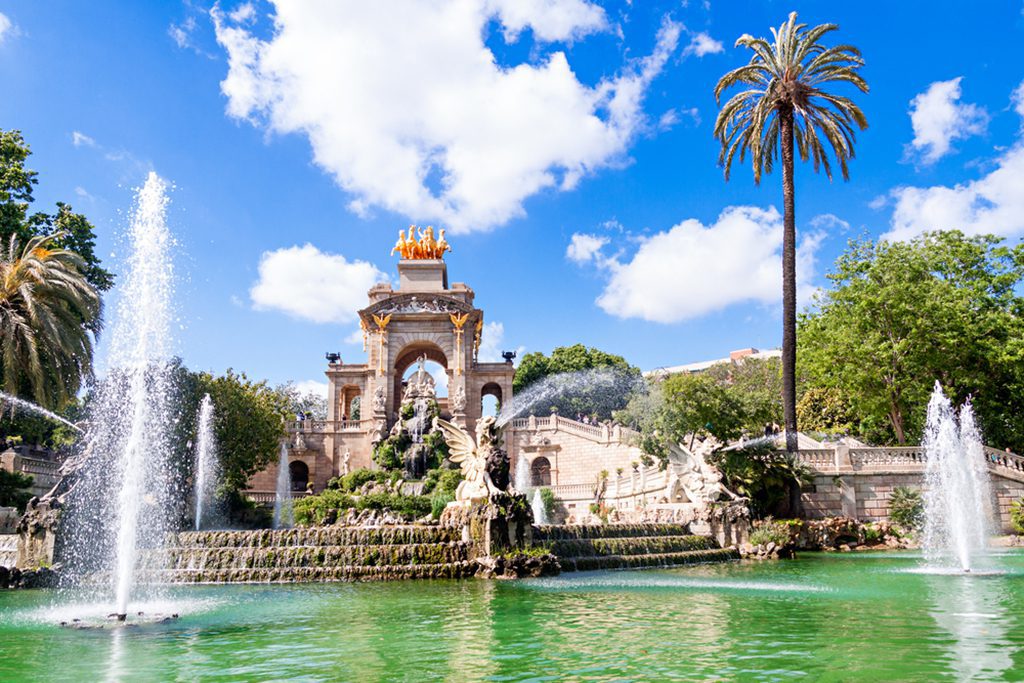 Fountain of Parc de la Ciutadella in Barcelona, Spain