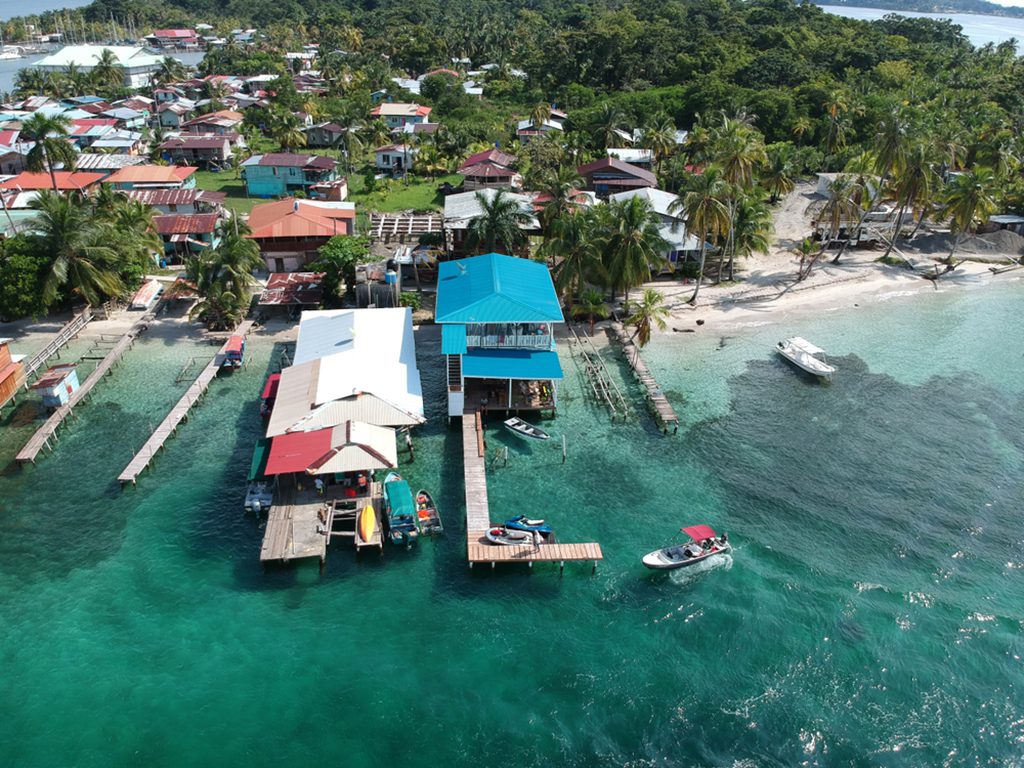 Panama Bocas del Toro aerial drone view