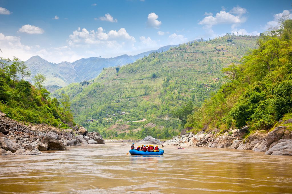 Rafting on Bhote Koshi River in Nepal