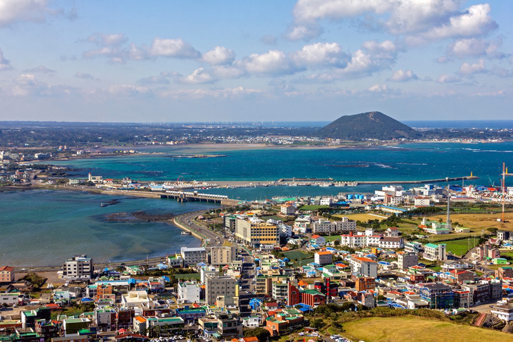 View of Seogwipo City, Jeju Island, South Korea. Photo by Sobeautiful.