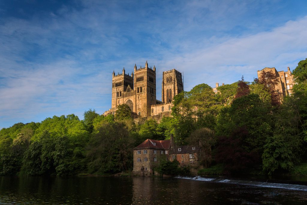 Durham Cathedral during sunset