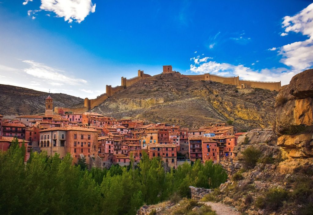 Panoramic view of Albarracin town in Teruel, Spain