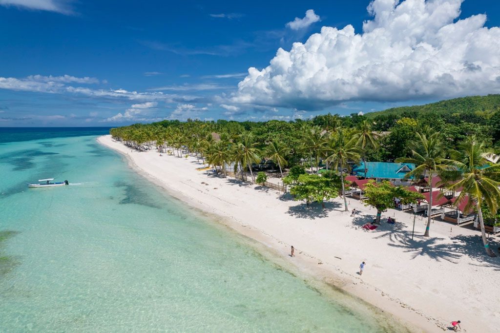 View of Dumaluan Beach in Panglao Island, Philippines