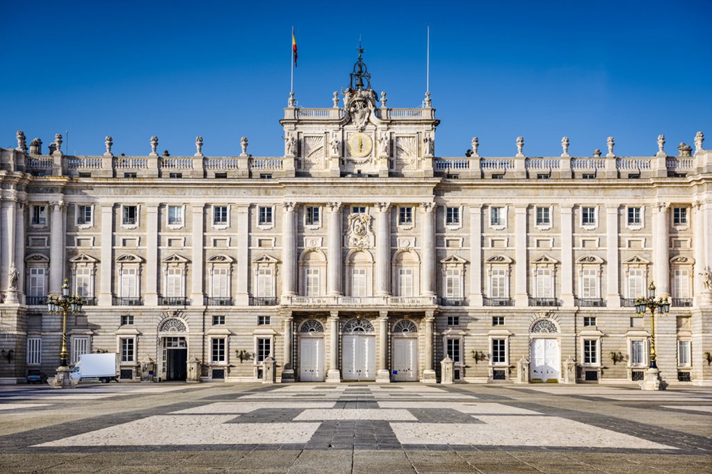 Courtyard of Royal Palace in Madrid