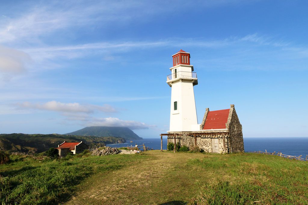 Mahatao or Tayid lighthouse on Batan Island, Batanes, Philippines