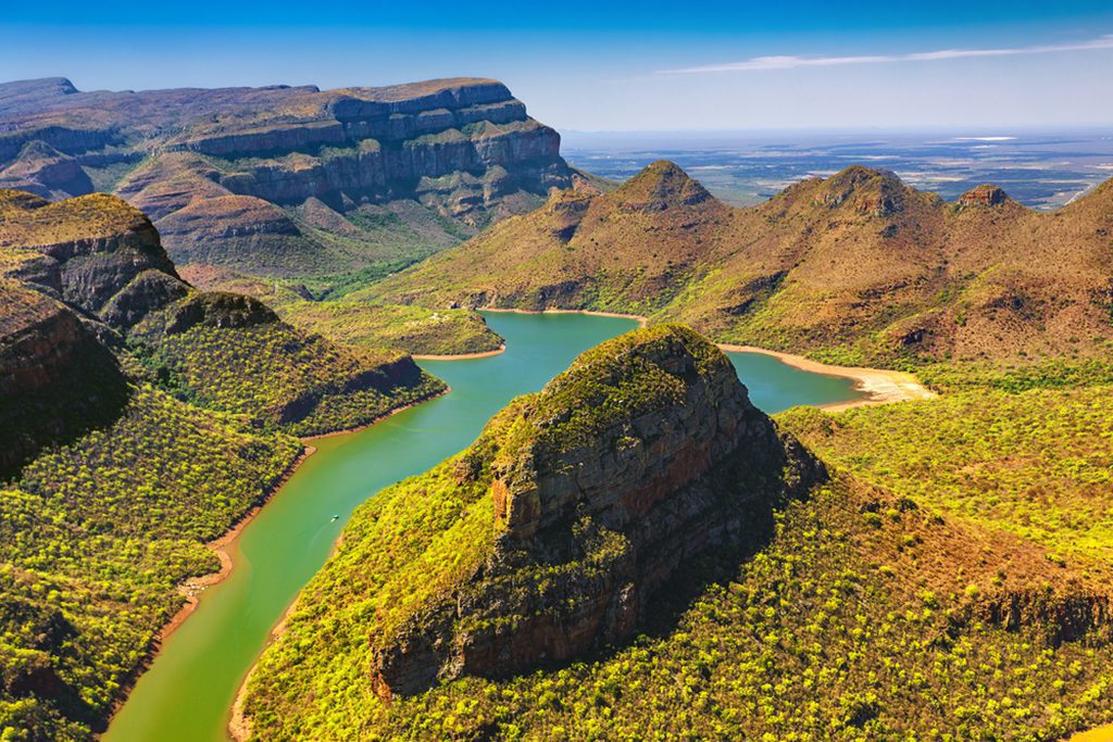 Scenic view of Blyde River Canyon in Mpumalanga, South Africa