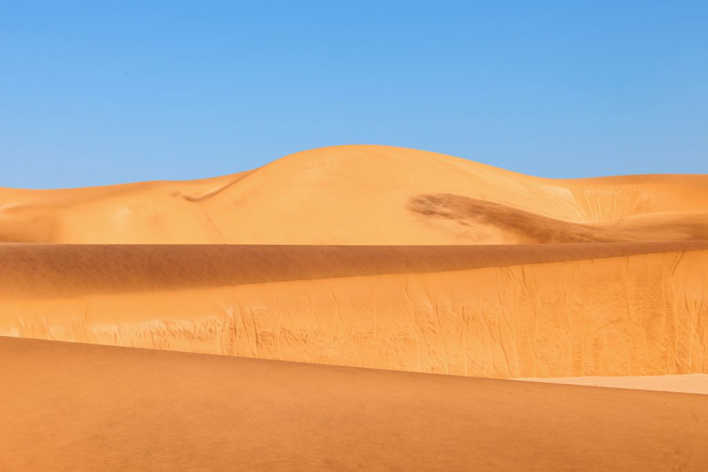 Sand dunes in Dorob National Park in Namibia