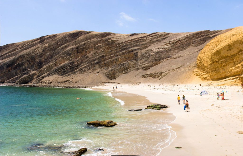 View of La Mina beach in the Paracas National Reserve, Ica, Peru by Christian Vinces