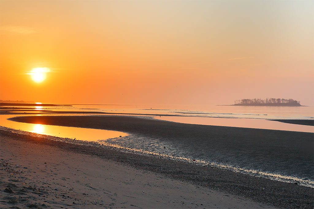 Silver Sands Beach at sunrise