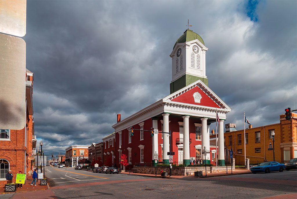 Historic Courthouse in Charles Town, West Virginia, USA