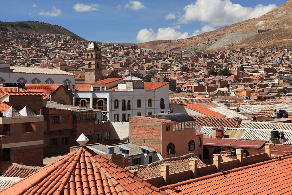 Scenic view of the town of Potosi, Bolivia.