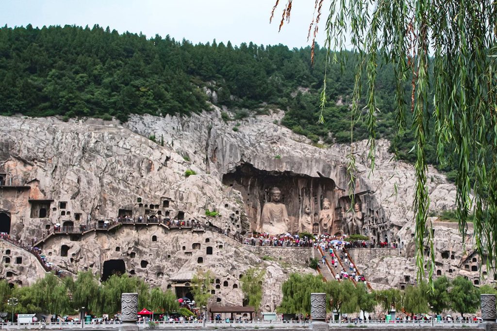 Longmen Buddhist cave temple complex in Luoyang, China