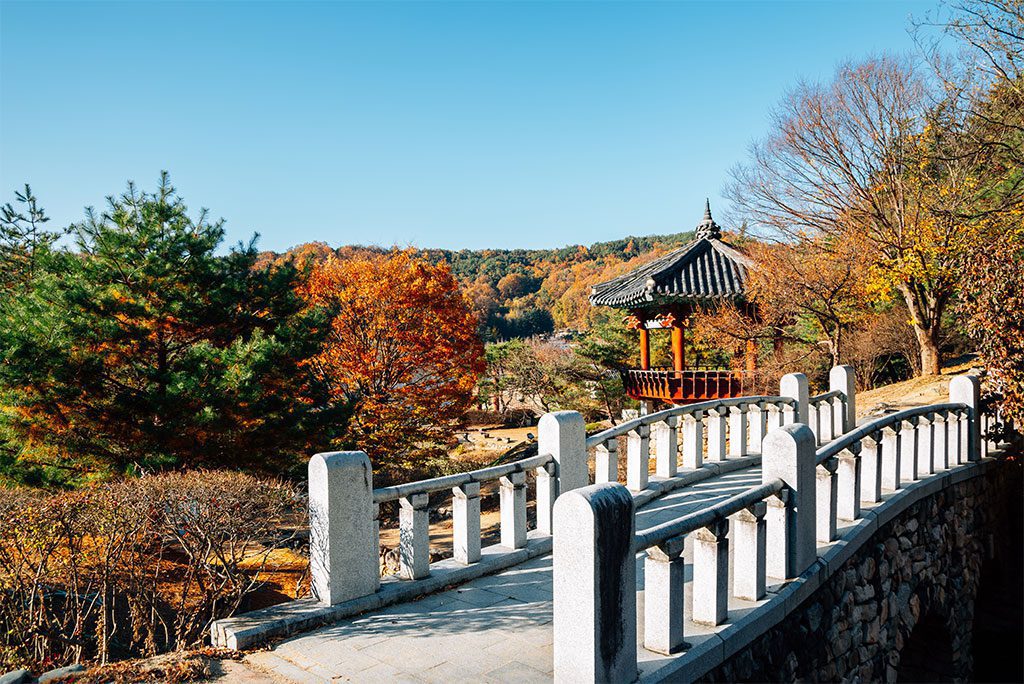 Andong Folk Village in autumn, Andong, Korea