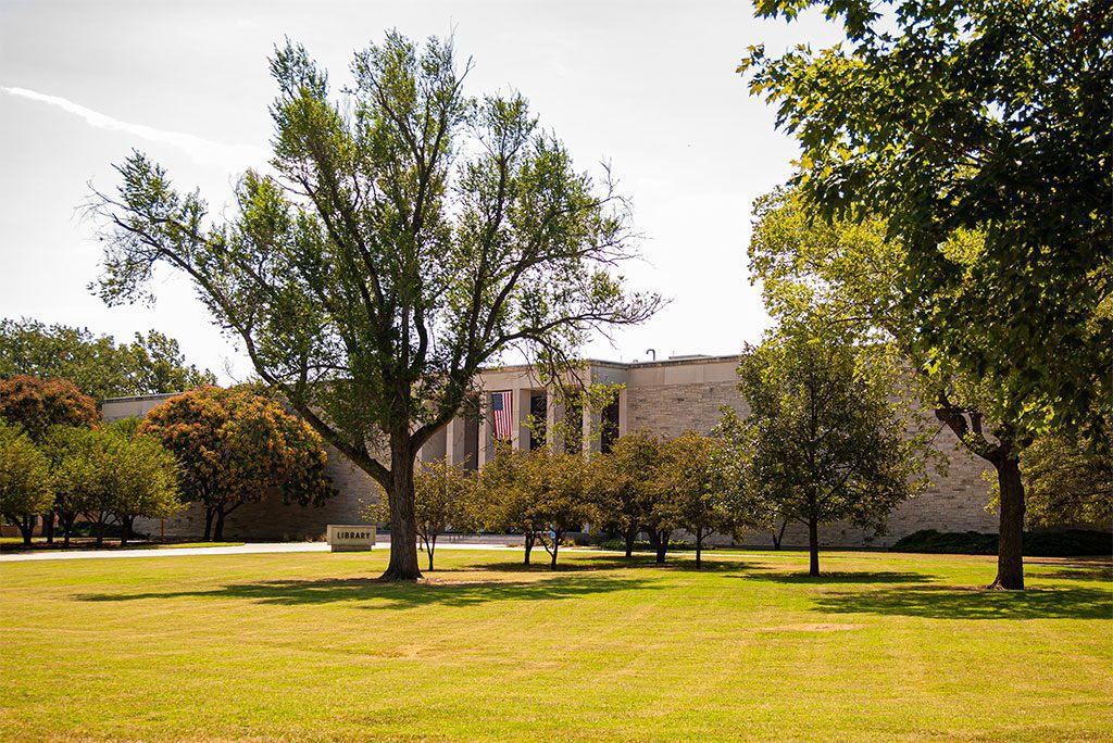 : Eisenhower Presidential Library in Abilene, Kansas, USA.