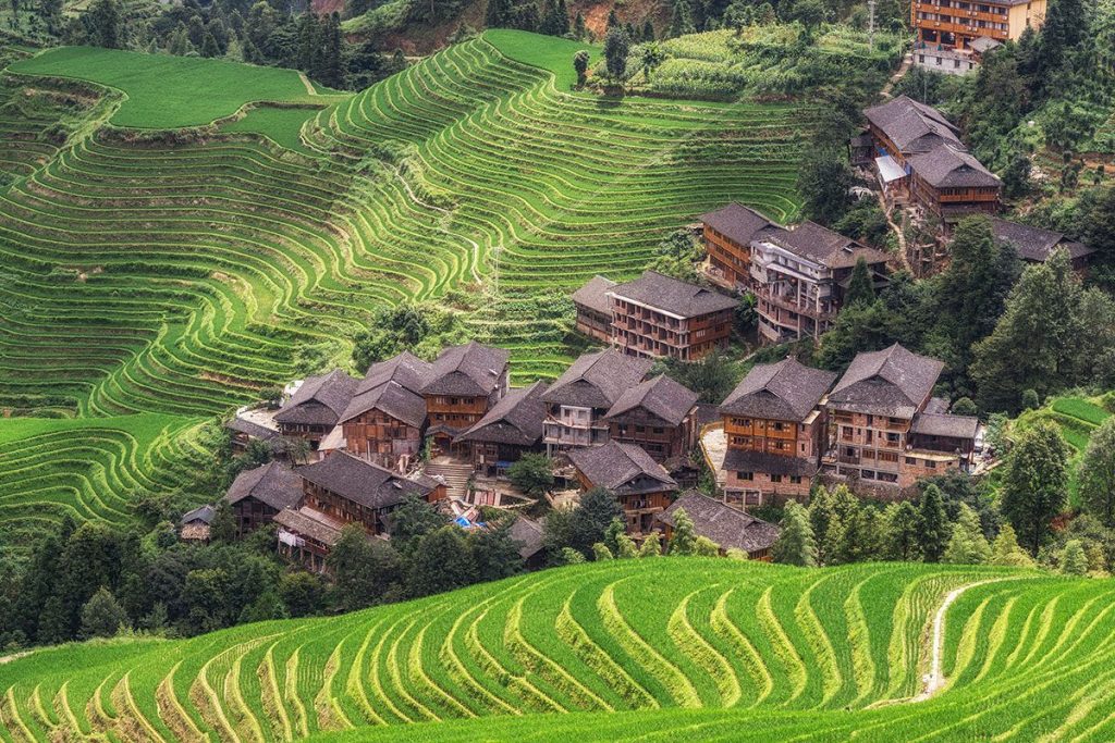 Longji rice terrace in Longsheng, China