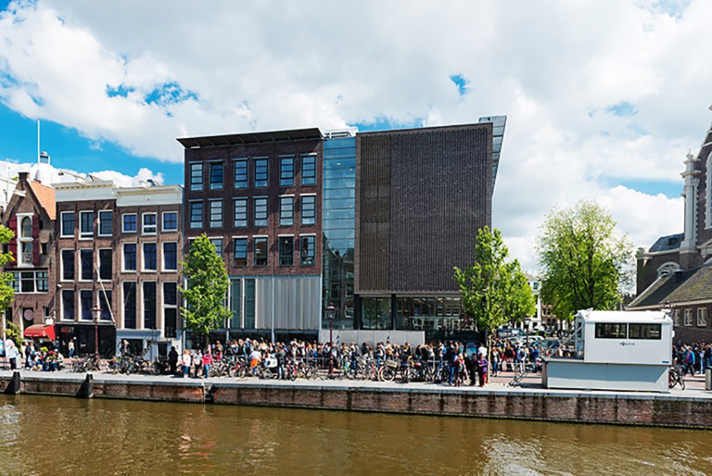 Anne Frank house and holocaust museum in Amsterdam