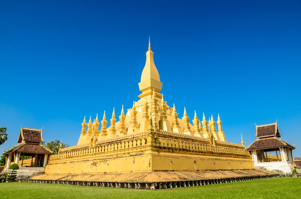 Pha That Luang Temple in Vientiane, Laos