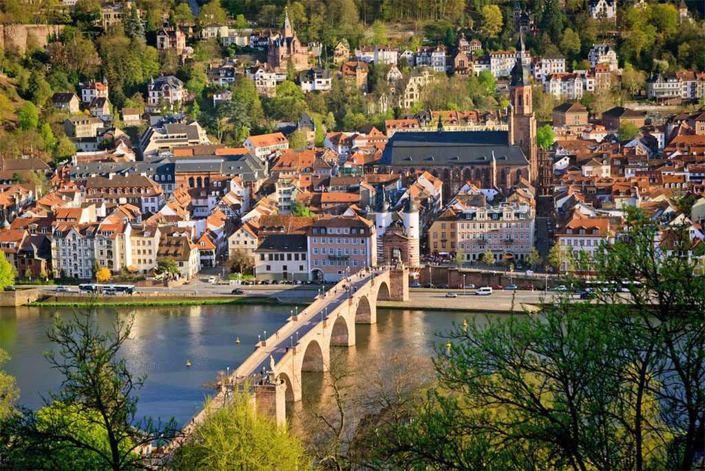 View of Heidelberg in spring, Germany