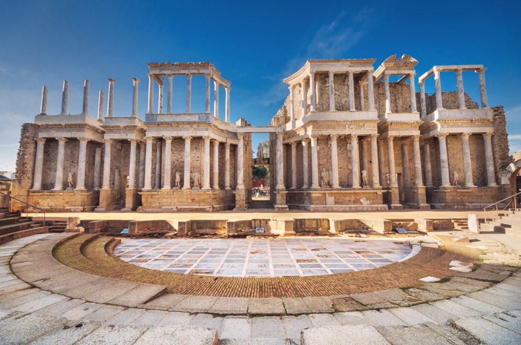 The Roman Theater of Merida, Extremadura, Spain