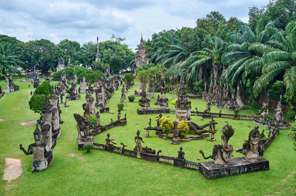 Wat Xieng Khuan in Vientiane, Laos