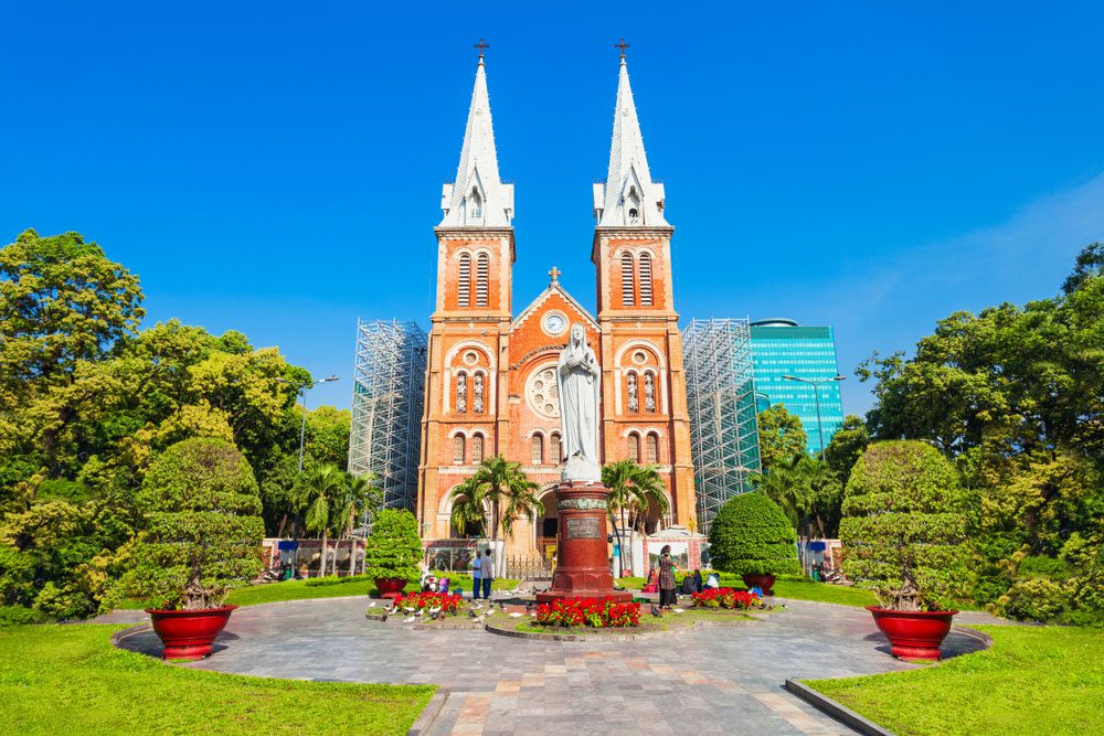 Notre Dame Cathedral Basilica of Saigon in Ho Chi Minh City, Vietnam