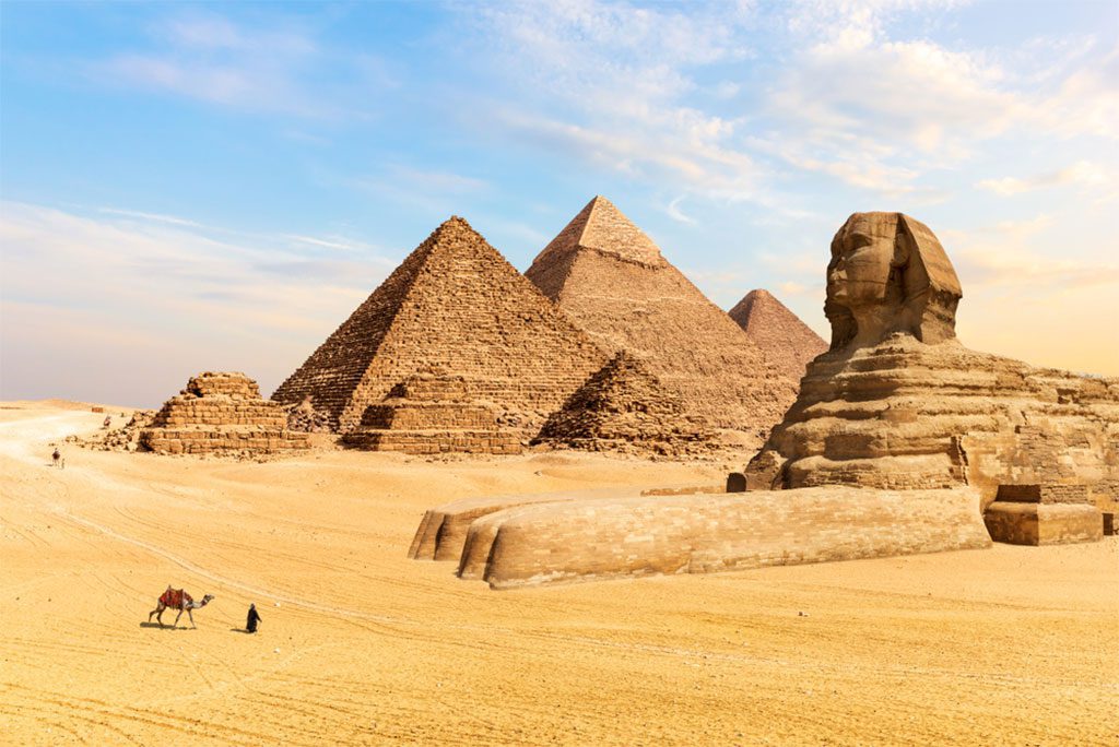 The Pyramids of Giza and the Great Sphinx in Egypt