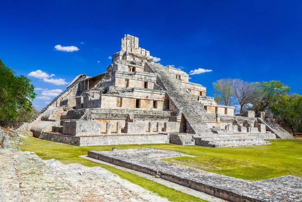 Edzna Mayan City in Campeche, Mexico