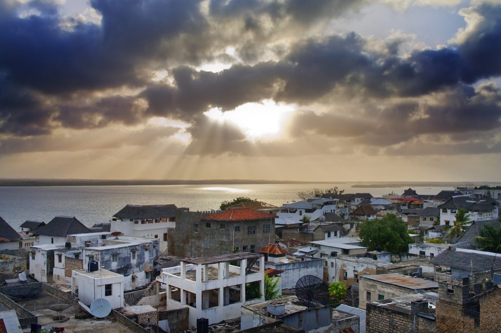 Lamu Town on Lamu Island in Kenya. HDR image