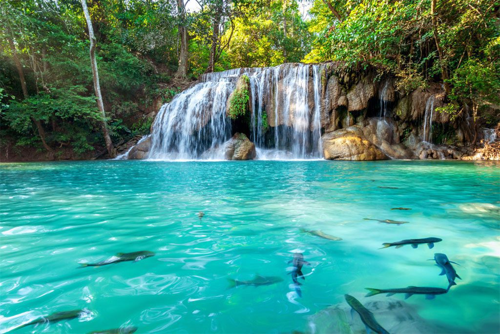 Erawan Waterfall in Thailand