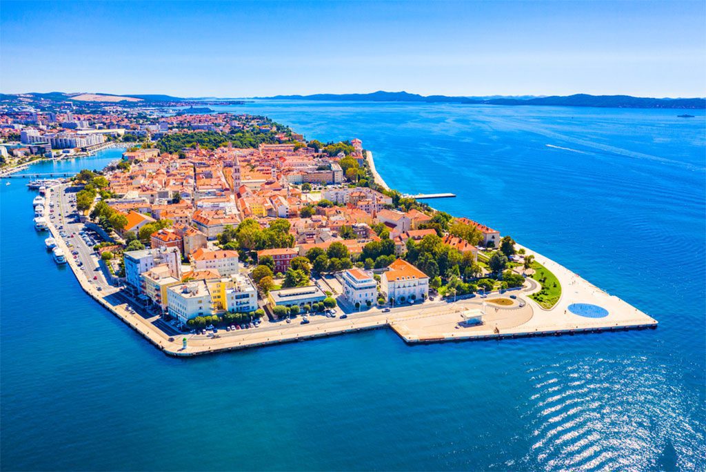 Aerial view of the Old Town of Zadar, Croatia by mislaw, Shutterstock.com