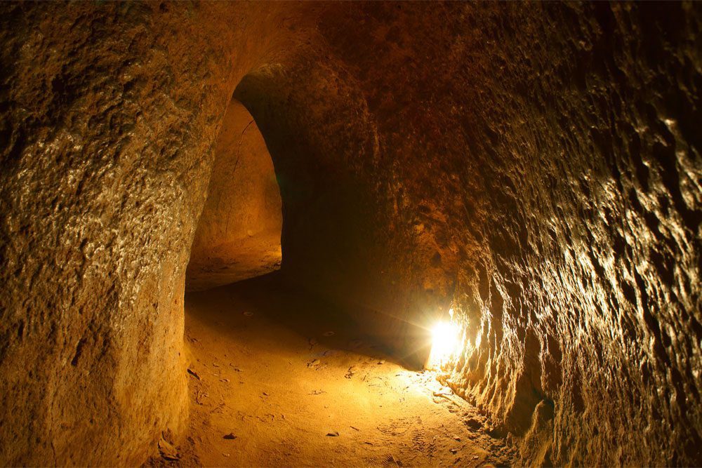 Cu Chi tunnel, underground tunnels in Vietnam