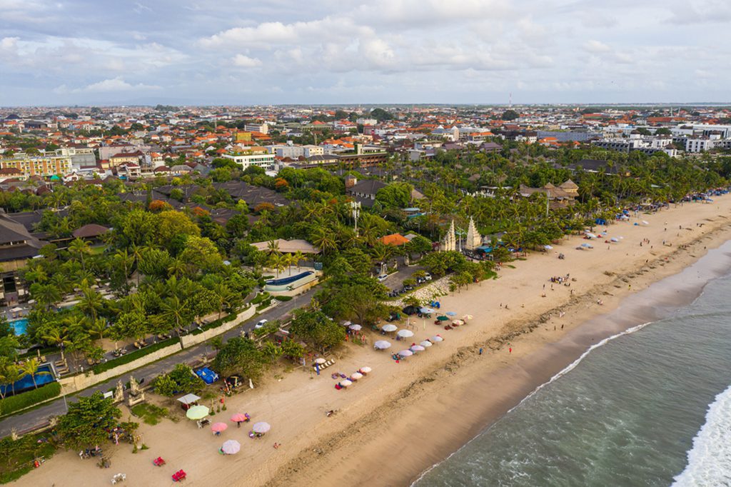 Aerial View of Kuta Beach, Bali