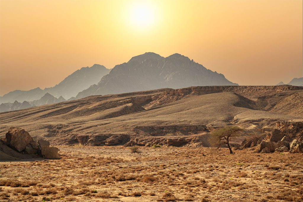 Sinai Mountains at Sharm el Sheikh, Sinai Peninsula, Egypt