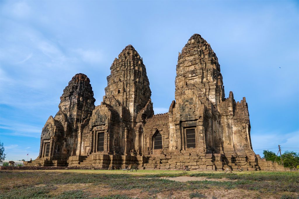 Pra Prang Sam Yod - 13th-century temple in Lopburi, Thailand