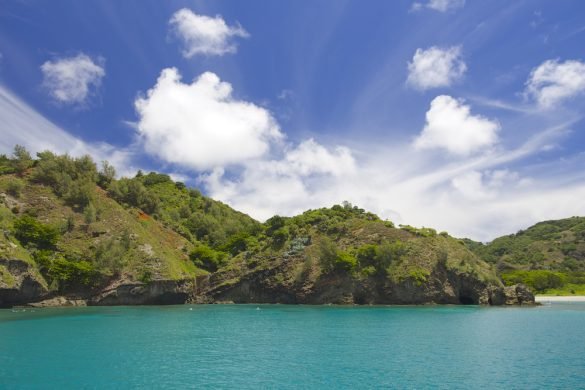 Beautiful sea of Chichijima Island, Ogasawara, JAPAN.