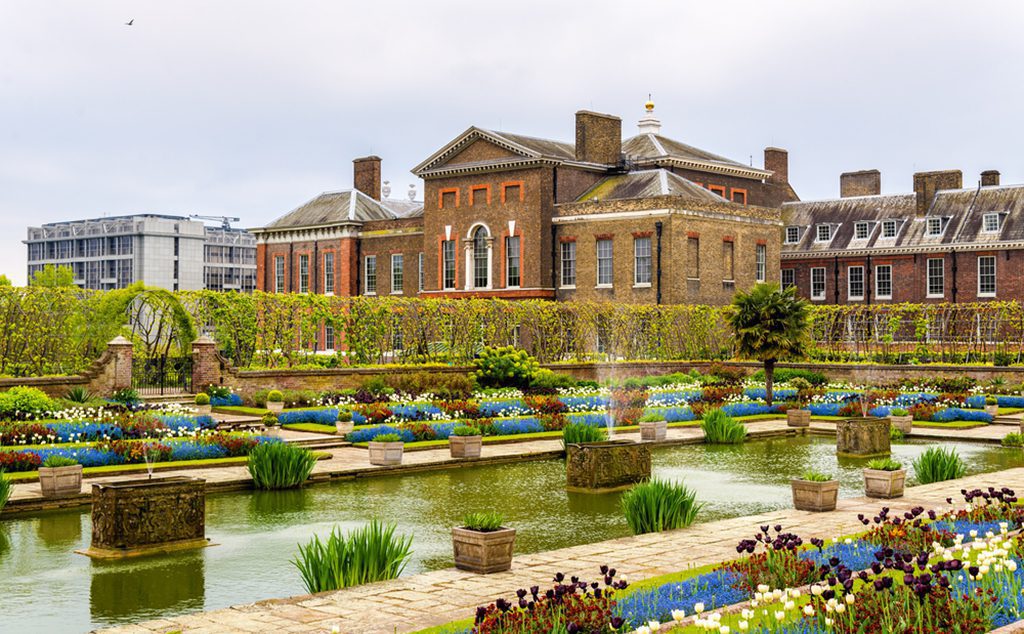 View of Kensington Palace in London