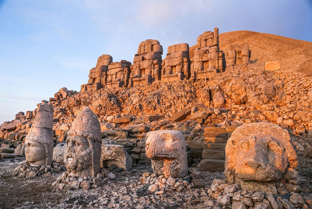 Mount Nemrut terrace with statues